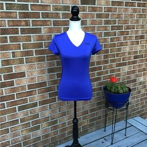 💰10/$50💰XS Fila Sport V-Neck Workout Athletic Tee